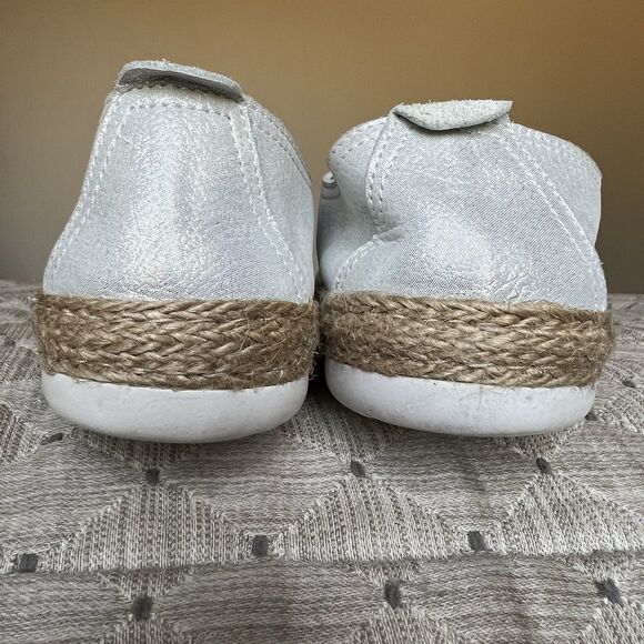 Spring Step Eloya Metallic Silver Leather Espadrille Sneaker EU 40 US 8.5 - 9 - Picture 9 of 13